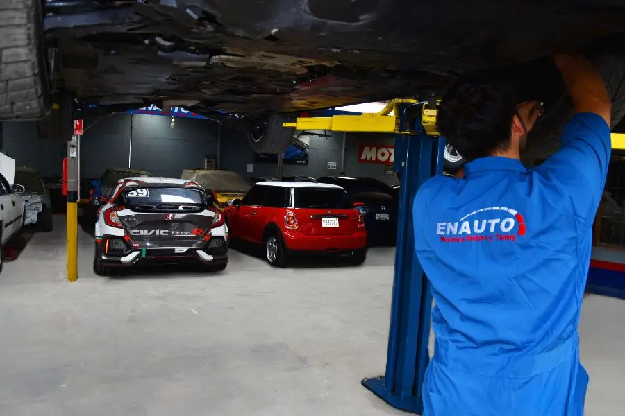 Área de trabajo del taller ENAUTO